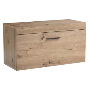 Pemberly Row Entryway Shoe Rack Storage Cabinet Chest Organizer in Artisan Oak