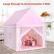 Pemberly Row Large Kids Play Tent/Playhouse Children/Castle Fairy Tent-Mat Pink