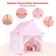 Pemberly Row Large Kids Play Tent/Playhouse Children/Castle Fairy Tent-Mat Pink