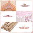 Pemberly Row Large Kids Play Tent/Playhouse Children/Castle Fairy Tent-Mat Pink