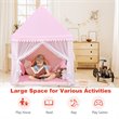 Pemberly Row Large Kids Play Tent/Playhouse Children/Castle Fairy Tent-Mat Pink