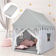 Pemberly Row Large Kids Play Tent/Playhouse Children/Castle Fairy Tent-Mat Gray