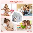 Pemberly Row Large Kids Play Tent/Playhouse Children/Castle Fairy Tent-Mat Gray