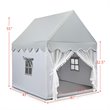 Pemberly Row Large Kids Play Tent/Playhouse Children/Castle Fairy Tent-Mat Gray