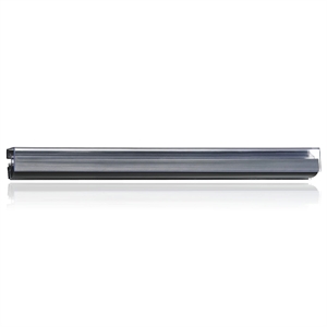 Pemberly Row Plastic 24&quot Hold Up Display Rail 6-Pack in Clear & Gray