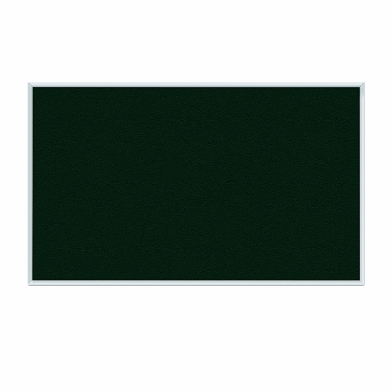 Pemberly Row Vinyl 2' x 3' Bulletin Board with Aluminum Frame in Ebony Brown