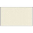Pemberly Row Vinyl 2' x 3' Bulletin Board with Aluminum Frame in Ivory