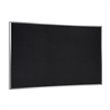 Pemberly Row 3' x 4' Rubber Bulletin Board with Aluminum Frame in Black