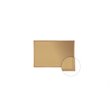 Pemberly Row Wood 4' x 10' Cork Bulletin Board with Wood Frame in Natural