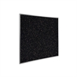 Pemberly Row 4' x 4' Rubber Bulletin Board with Aluminum Frame in Speckled Tan