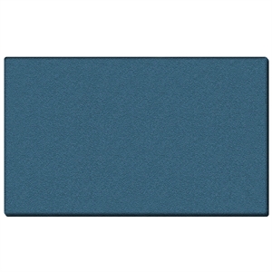 Pemberly Row Vinyl 4' x 6' Wrapped Edge Bulletin Board in Ocean Blue