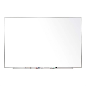 Pemberly Row 48.5&quot x 60.5&quot Silver Aluminum Frame Non-Magnetic Whiteboard