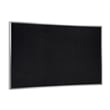 Pemberly Row 4' x 5' Rubber Bulletin Board with Aluminum Frame in Black
