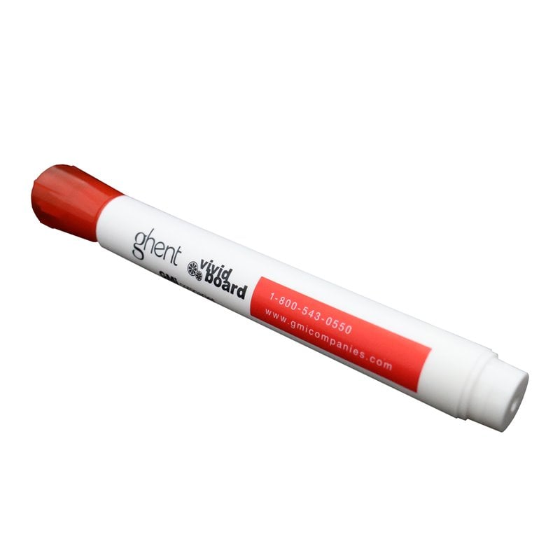Pemberly Row Modern / Contemporary Plastic Markers 4 Pack in Red