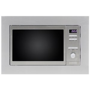 Pemberly Row Contemporary Compact Stainless Steel Microwave Oven Combo