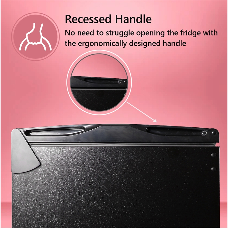 Pemberly Row Contemporary 4.5 cu.ft. Stainless Compact Refrigerator