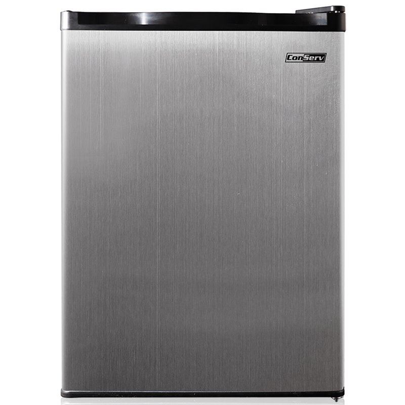 Pemberly Row Contemporary 4.5 cu.ft. Stainless Compact Refrigerator