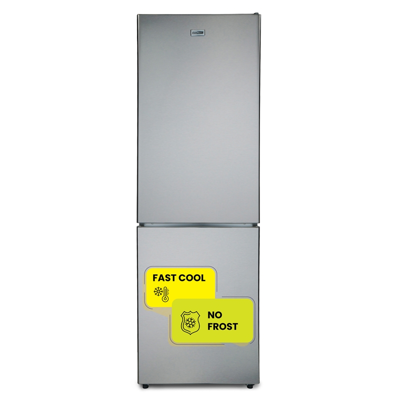 Pemberly Row 11cf Bottom Freezer Refrigerator 24in w/ WINE RACK Stainless 110V
