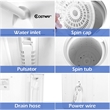 Pemberly Row Portable Twin Tub 17.6lb Washing Machine Washer Spin Dryer White