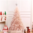 Pemberly Row 6ft Christmas Tree Hinged Full Fir Tree Metal Metal Season Pink