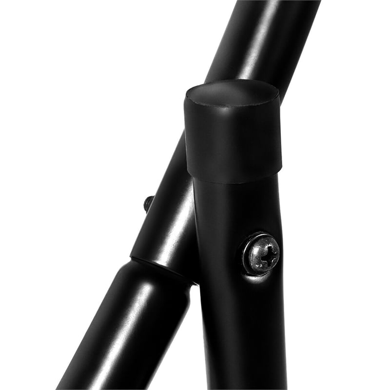 Pemberly Row Tubular Steel Log Hoop Firewood Storage Rack Holder Round Black