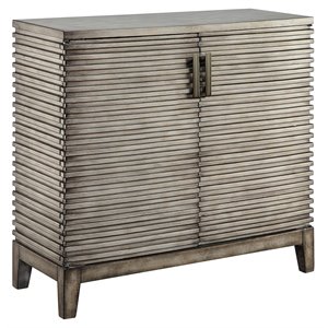 Pemberly Row 34&quot Modern Engineered Wood Accent Chest in Gray