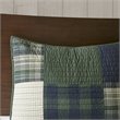 Pemberly Row 3-Pc Farmhouse 100 Percent Cotton Mill Creek Quilt Mini Set - Green