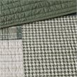 Pemberly Row 3-Pc Farmhouse 100 Percent Cotton Mill Creek Quilt Mini Set - Green