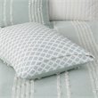 Pemberly Row 3-Piece Modern 100 Percent Cotton Jacquard Comforter Set in Blue