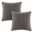 Pemberly Row 9-Piece Cotton Urban Cabin Comforter Set in Brown