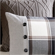 Pemberly Row 9-Piece Cotton Urban Cabin Comforter Set in Brown