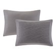 Pemberly Row 3-Piece Polyester Yarn Dyed Full/Queen Duvet Cover Set in Gray