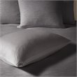 Pemberly Row 3-Piece Polyester Yarn Dyed Full/Queen Duvet Cover Set in Gray