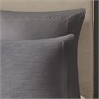 Pemberly Row 3-Piece Polyester Yarn Dyed Full/Queen Duvet Cover Set in Gray