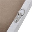 Pemberly Row Wood Glimmer Hand Embellished Canvas Set in Silver (Set of 2)