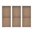 Pemberly Row 3-Piece MDF Wood Luminous Hand Painted Canvas Set in Gray