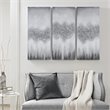 Pemberly Row 3-Piece MDF Wood Luminous Hand Painted Canvas Set in Gray