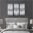 Pemberly Row 3-Piece MDF Wood Luminous Hand Painted Canvas Set in Gray