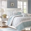 Pemberly Row 6-Piece Cotton Percale Printed Coverlet Set in Blue