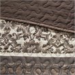 Pemberly Row 5-Piece Polyester Cotton Faux Silk Bedspread Set - Brown