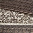 Pemberly Row 5-Piece Polyester Cotton Faux Silk Bedspread Set in Brown