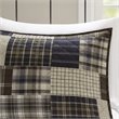 Pemberly Row 3-Piece Polyester Printed Reversible Coverlet Set in Brown
