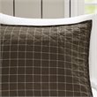 Pemberly Row 3-Piece Polyester Printed Reversible Coverlet Set in Brown