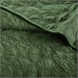 Pemberly Row 3-Piece Polyester Faux Velvet Coverlet Set in Green