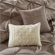 Pemberly Row 24-Piece Polyester Polyoni Comforter Set in Brown