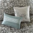 Pemberly Row Contemporary 24-Piece Polyester Comforter Set in Blue