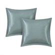 Pemberly Row Contemporary 24-Piece Polyester Comforter Set in Blue