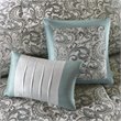 Pemberly Row Contemporary 24-Piece Polyester Comforter Set in Blue