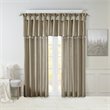 Pemberly Row Lightweight Faux Silk Fabric Valance with Beads in Pewter