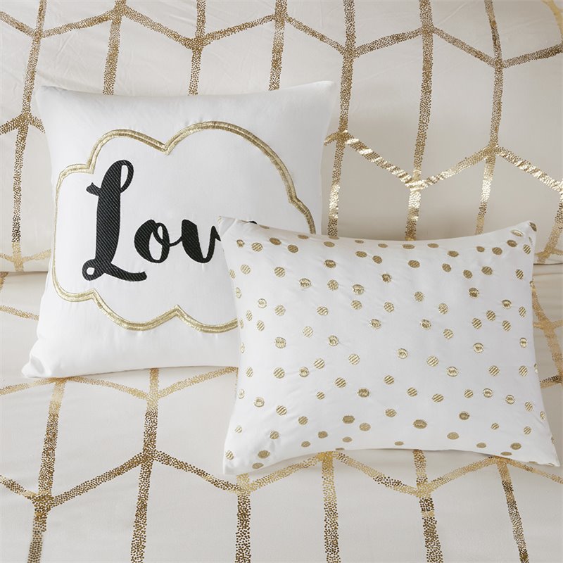 Pemberly Row Polyester Twin/Twin XL Duvet Cover Set in Ivory